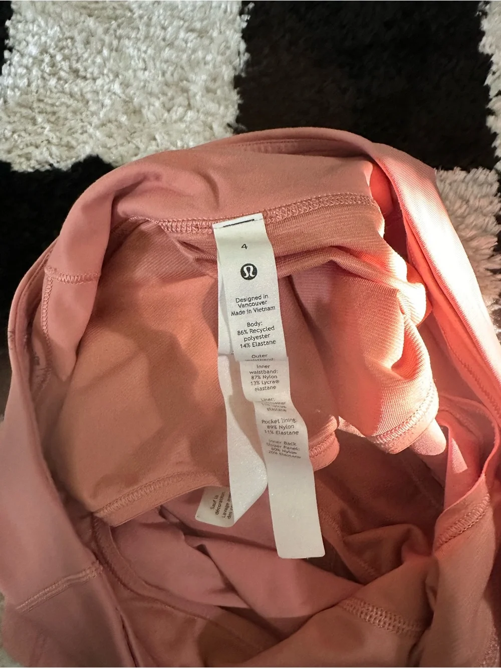 lululemon athletica Coral Pink Athletic Shorts